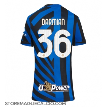 Inter Milan Matteo Darmian #36 Maglia Gara Casa Repliche 2024-25 Donna Maniche Corte